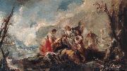 GUARDI, Gianantonio The Healing of Tobias's Father oil painting on canvas